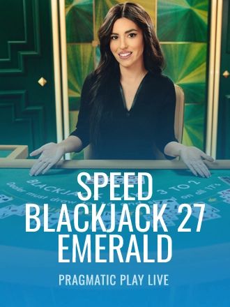 Speed Blackjack 27 - Emerald live dealer table at Duel Casino