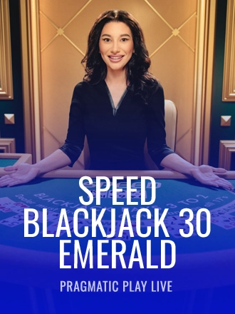 Speed Blackjack 30 - Emerald live dealer table at Duel Casino
