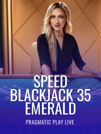 Speed Blackjack 35 - Emerald live dealer table at Duel Casino