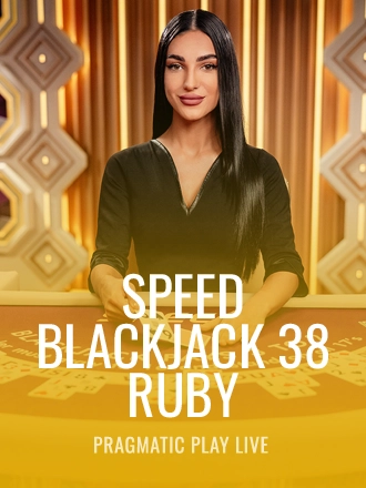 Speed Blackjack 38 - Ruby live dealer table at Duel Casino