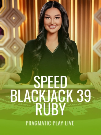 Speed Blackjack 39 - Ruby live dealer table at Duel Casino