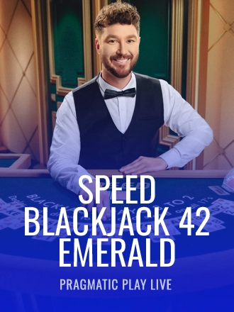 Speed Blackjack 42 - Emerald live dealer table at Duel Casino
