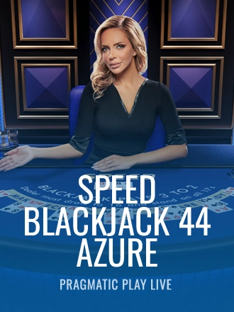 Speed Blackjack 44 - Azure live dealer table at Duel Casino
