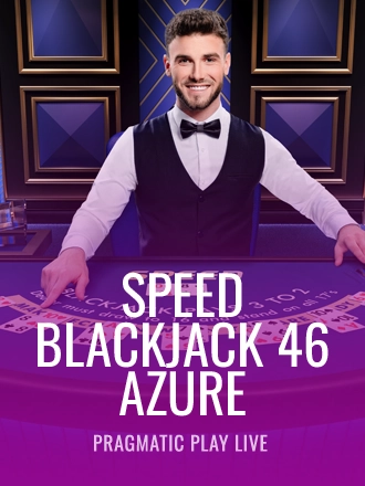 Speed Blackjack 46 - Azure live dealer table at Duel Casino