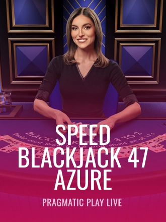Speed Blackjack 47 - Azure live dealer table at Duel Casino
