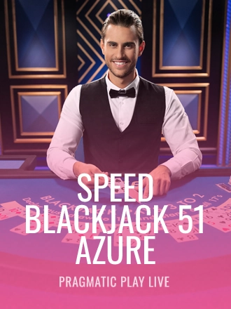 Speed Blackjack 51 - Azure live dealer table at Duel Casino