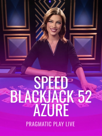 Speed Blackjack 52 - Azure live dealer table at Duel Casino