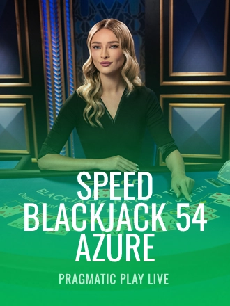 Speed Blackjack 54 - Azure live dealer table at Duel Casino