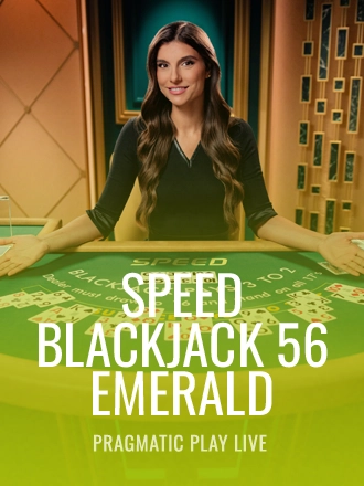 Speed Blackjack 56 - Emerald live dealer table at Duel Casino