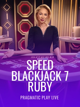 Speed Blackjack 7 - Ruby live dealer table at Duel Casino