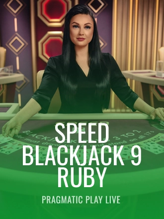 Speed Blackjack 9 - Ruby live dealer table at Duel Casino