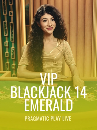 VIP Blackjack 14 - Emerald live dealer table at Duel Casino