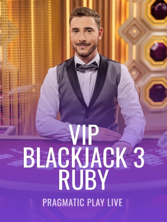 VIP Blackjack 3 - Ruby live dealer table at Duel Casino