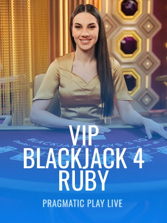 VIP Blackjack 4 - Ruby live dealer table at Duel Casino